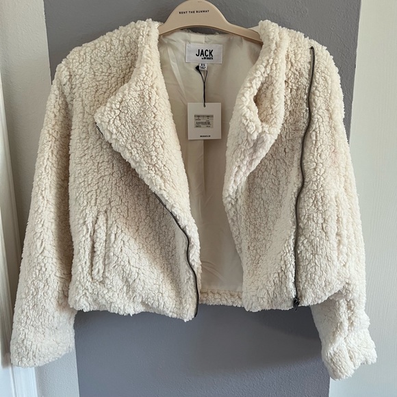 Jack by BB Dakota Cream Teddy Jacket - Picture 8 of 14